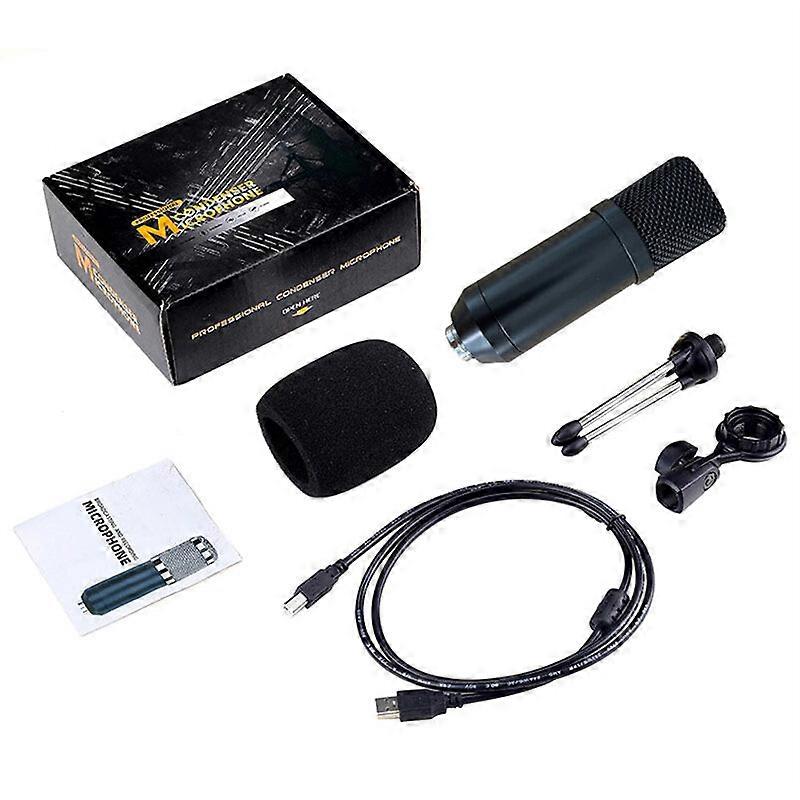 Professional Condenser Microphone Kit Support Cardioid/omnidirectional/bidirectional With Double-layer Popfilter Shock Mic