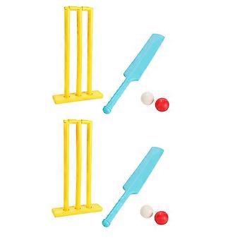 2X Children'S Cricket Set Parent-Child Interactive Cricket Indoor Outdoor Child Sports Game Interesting Toys for Kids