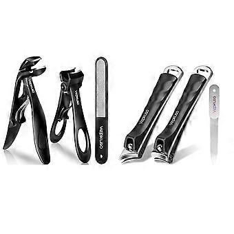 Nail Clippers for Seniors, Wide Jaw Fingernail and Angled Head Toenail Thick Nail, Professional German Men, Women&Pregnant