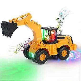 Construction excavator toy truck with electric universal wheels educational toy