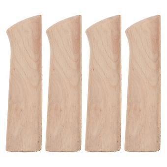 4 stuks houten mesheften als vervanging - Keukenmesgreep - Voor hobbykoks, kookgerei, doe-het-zelf Japanse sashimi snijgereedschap accessoire