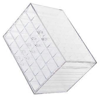 Nail Tips Holder Faux Ongles Tiroir Case 120 Grilles Transparent Perles De Couture Cas