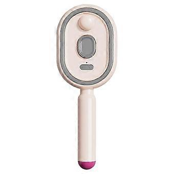 Electric Steam Brush, Rechargeable Hair Straightener Brush with Detangling Comb, Styling & Frizz Control, Portable Cordless Hair Tool -New