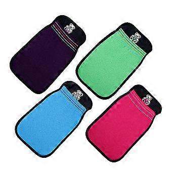 Conjunto de 4 Luvas Esfoliantes para Banho para Limpeza da Pele em Cores Sortidas