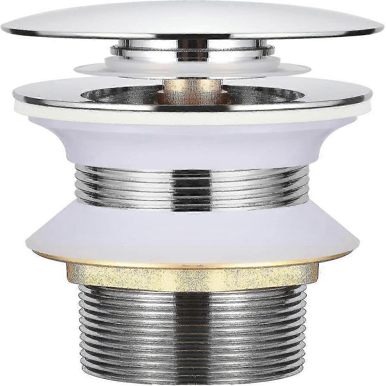 Pop Up Basin Drain Automatic Drain Brass Drain System Ejectable Drain Plug Universal Drain Plug