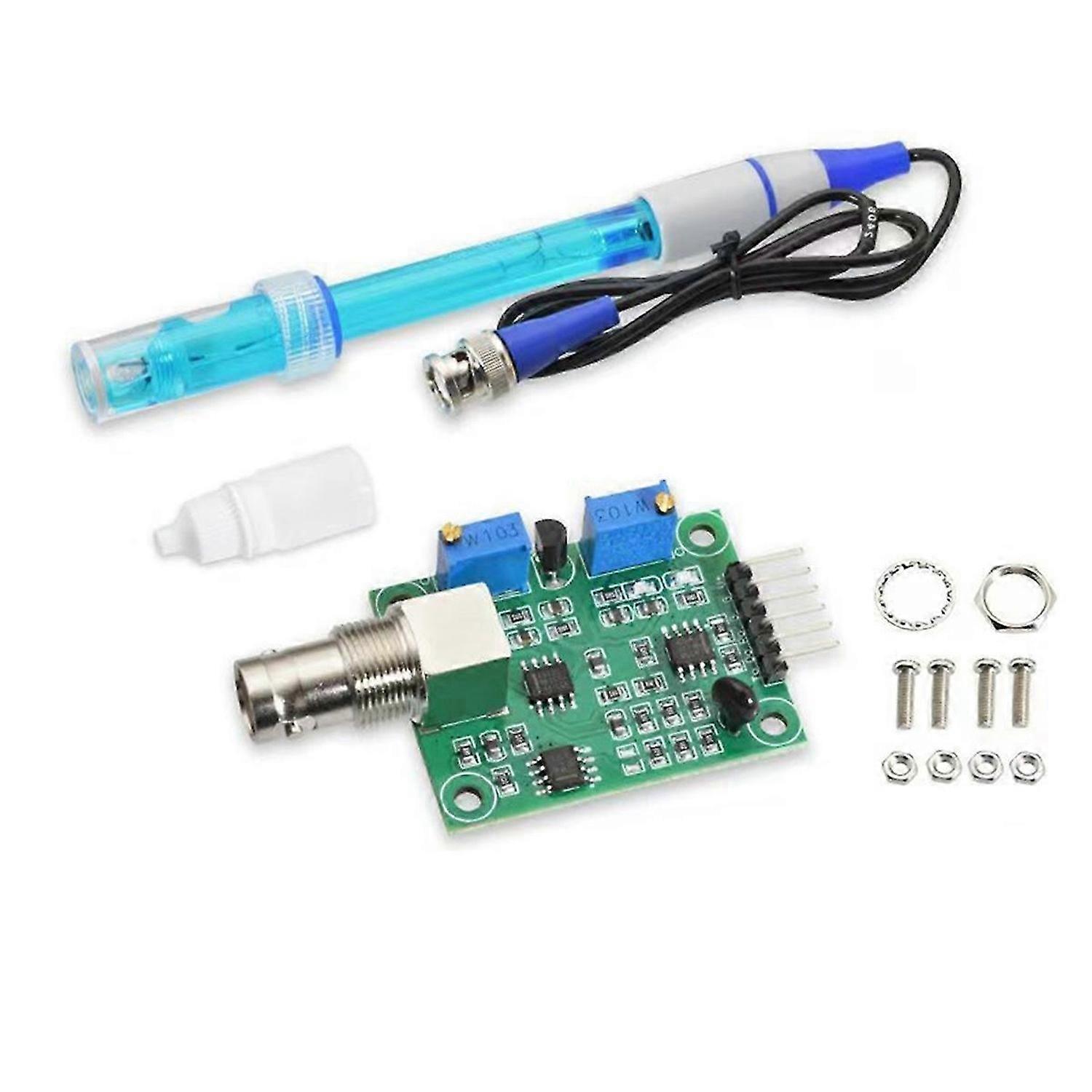 PH4502C PH Value Detection Sensor Module Kit Detection Regulator Soil Water Quality Acid- Concentrat