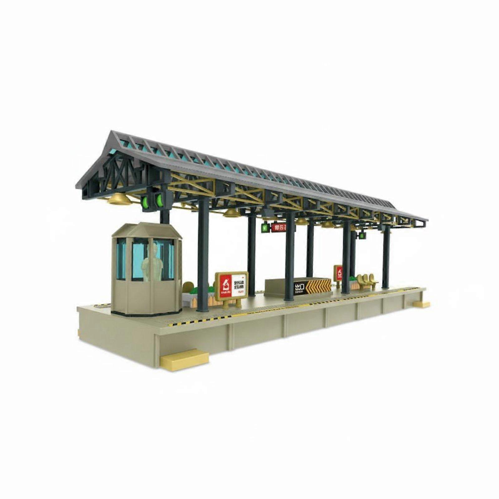 HO Scale Train Station Platform Easy Assembly HO Scale Station Platform Painted