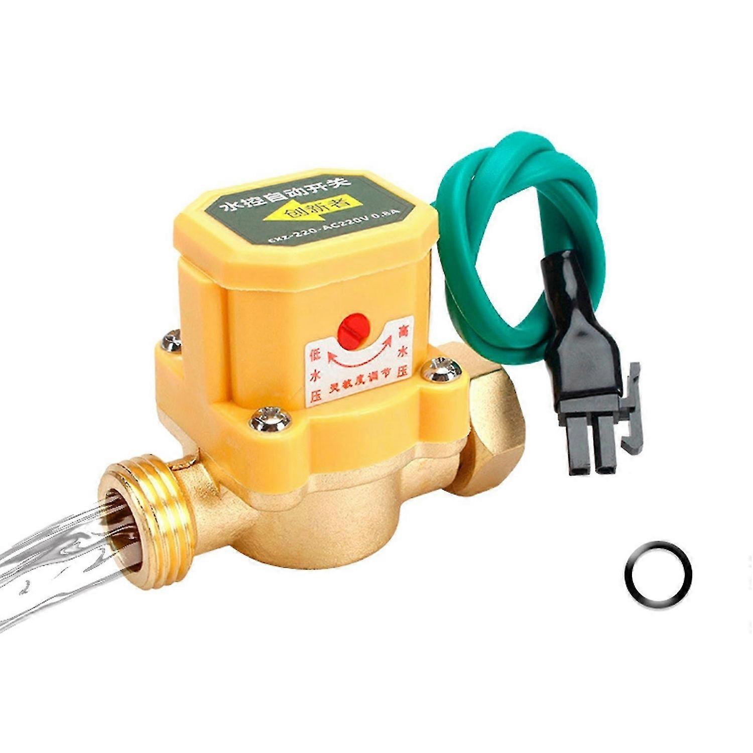 Automatic Water Flows Sensor Switch Intelligent Water Pump Flows Sensor with Adjustable Sensitivity for Boosters Pump