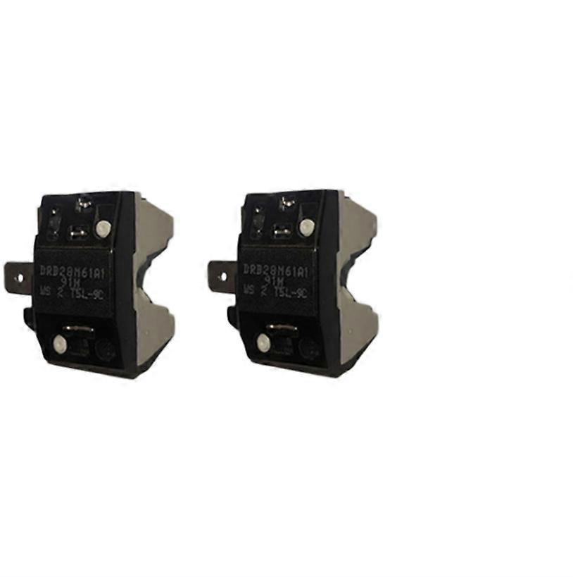 2-Pack DRB28N61A1 91H Flat-Type Refrigerator Overload Protector for 600A Compressor