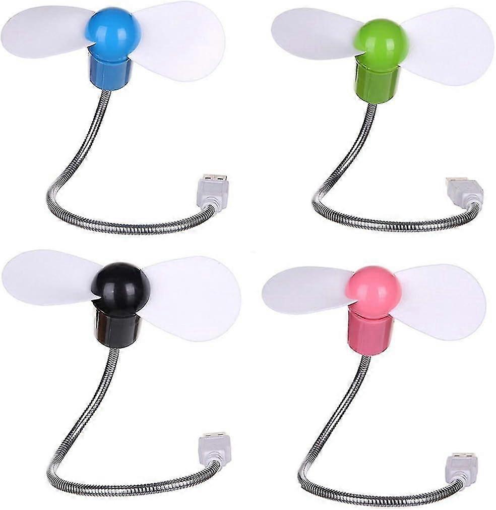 Mini USB   4 Pack Portable Flexible Cooling  Cooler for Computer Desktop Computer PC