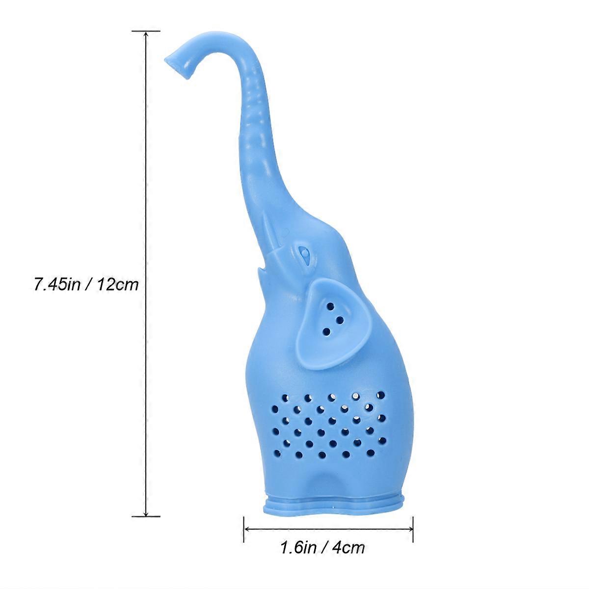 Blue Silicone Herbal Tea Leaf Strainer for Loose Tea Diffuser
