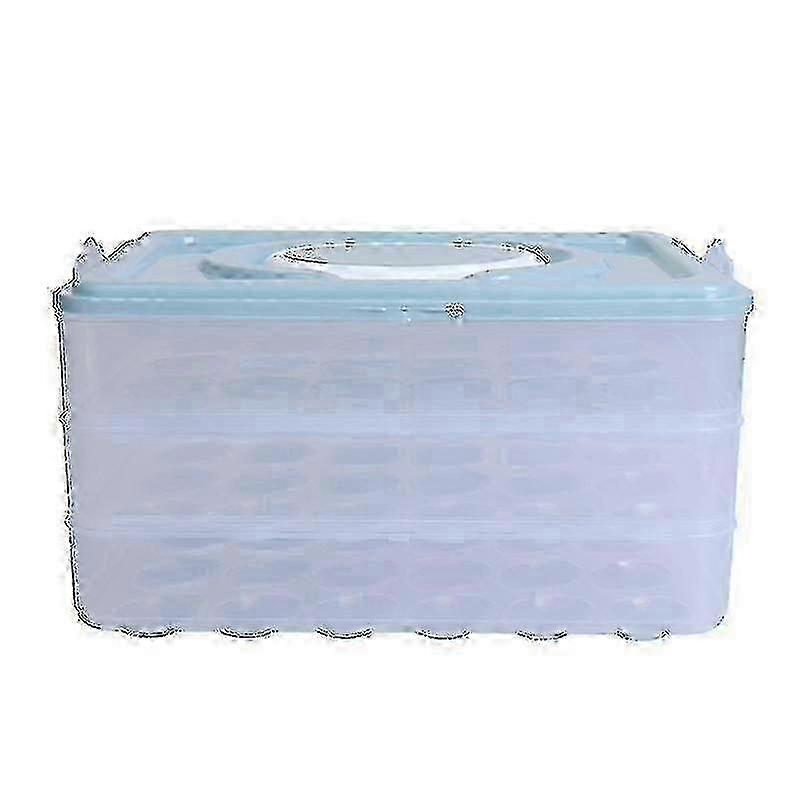 3-layer Egg Carrier Box Dispenser with Lid for deviled egg trays.C5