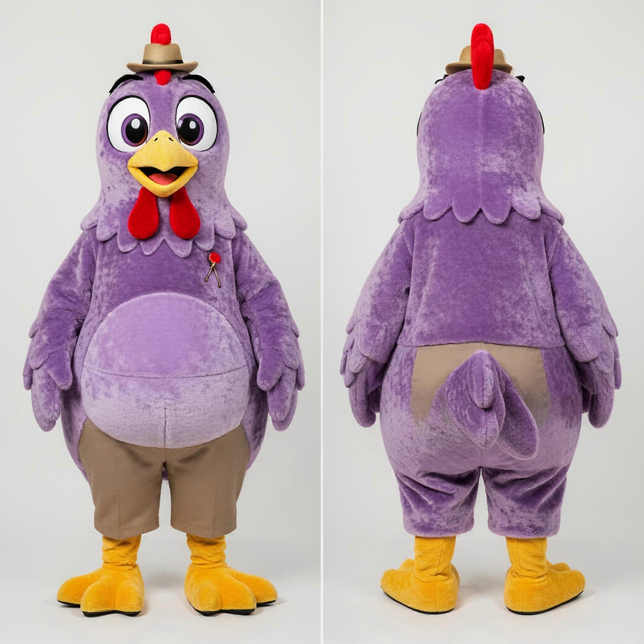 MASTICOT Lavender Plush Hens Mascot