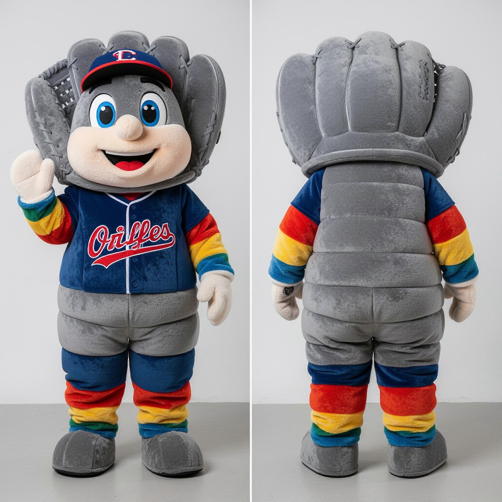 MASTICOT Slate Gray Padded Baseball Glove Mascot