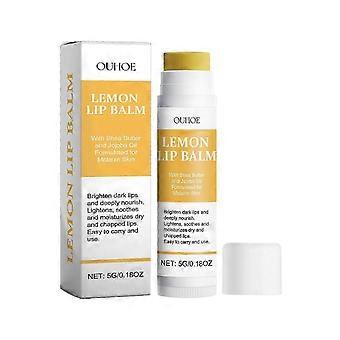 Ouhoe Lemon Ginger Lip Balm - Lemon Moisturizing And Hydrating Lip Care, Protects Against Dryness And Cracking, Nourishing Lip Balm