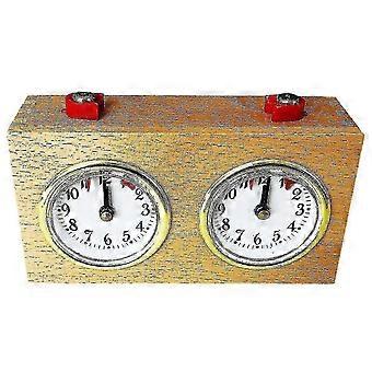 Hergestellt aus robustem Holzgehäuse und einem Uhrwerk aus Kupfer-Zink-Legierung, ist diese Schachuhr sicher, umweltfreundlich und langlebig. Sie benötigt keine Batterien.