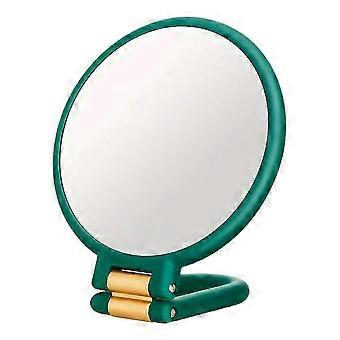 50X Magnifying Double-Sided Mirror Handheld Makeup Folding Mirror - Colors: White featuring black core
