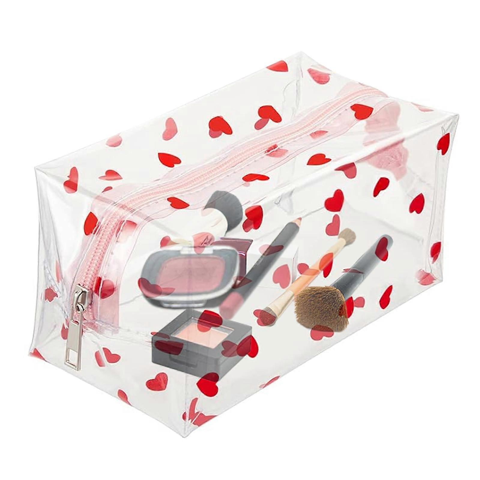 Open-Flat Waterproof Transparent Makeup Bag