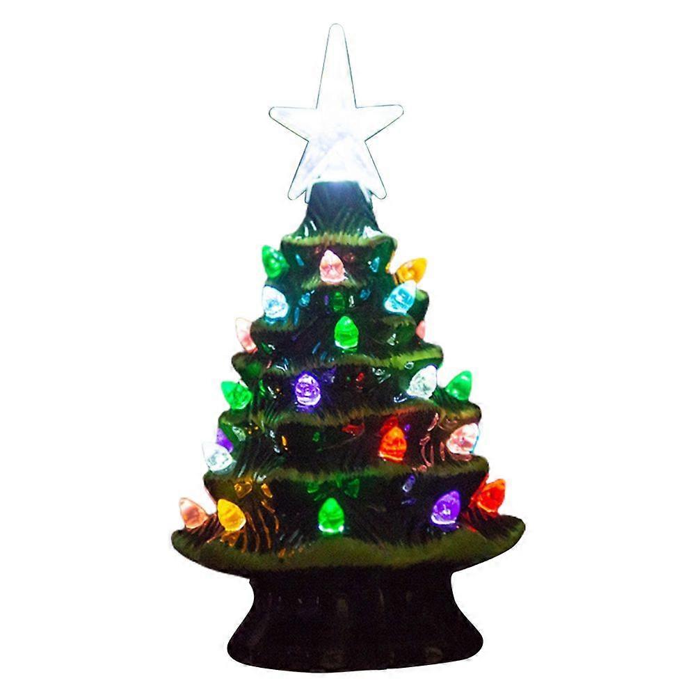 Retro Ceramic Mini Tabletop Christmas Tree