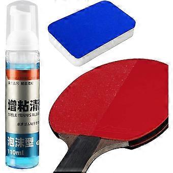 Table Tennis Paddle Cleaner, 110ml Professional Pingpong Paddle Foam Cleaner, Portable Cleaning Spray Bottle for Table Tennis Equipment Care CDU