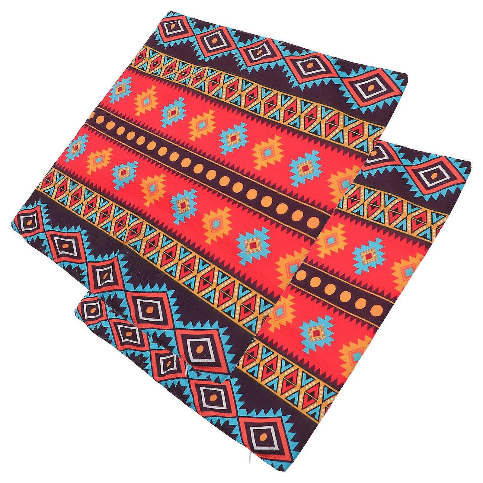 Multi Decorative Bohemia Throw Pillowcase Comfortable Cover 10Pcs