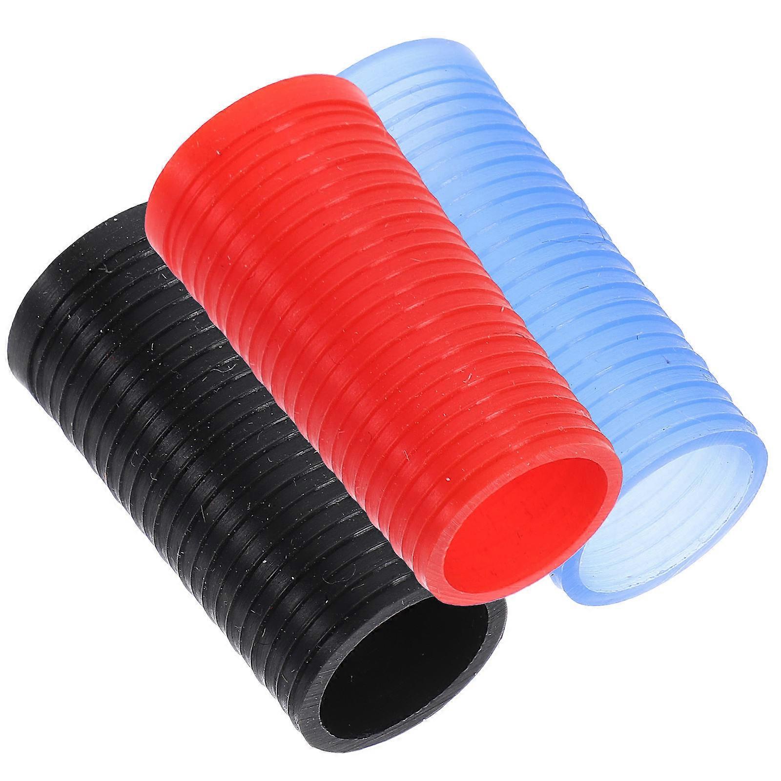 Manchons de cou pour saxophone, tubes en silicone, accessoires pour saxophone, réduisent les fuites d'air, bleu, lot de 3