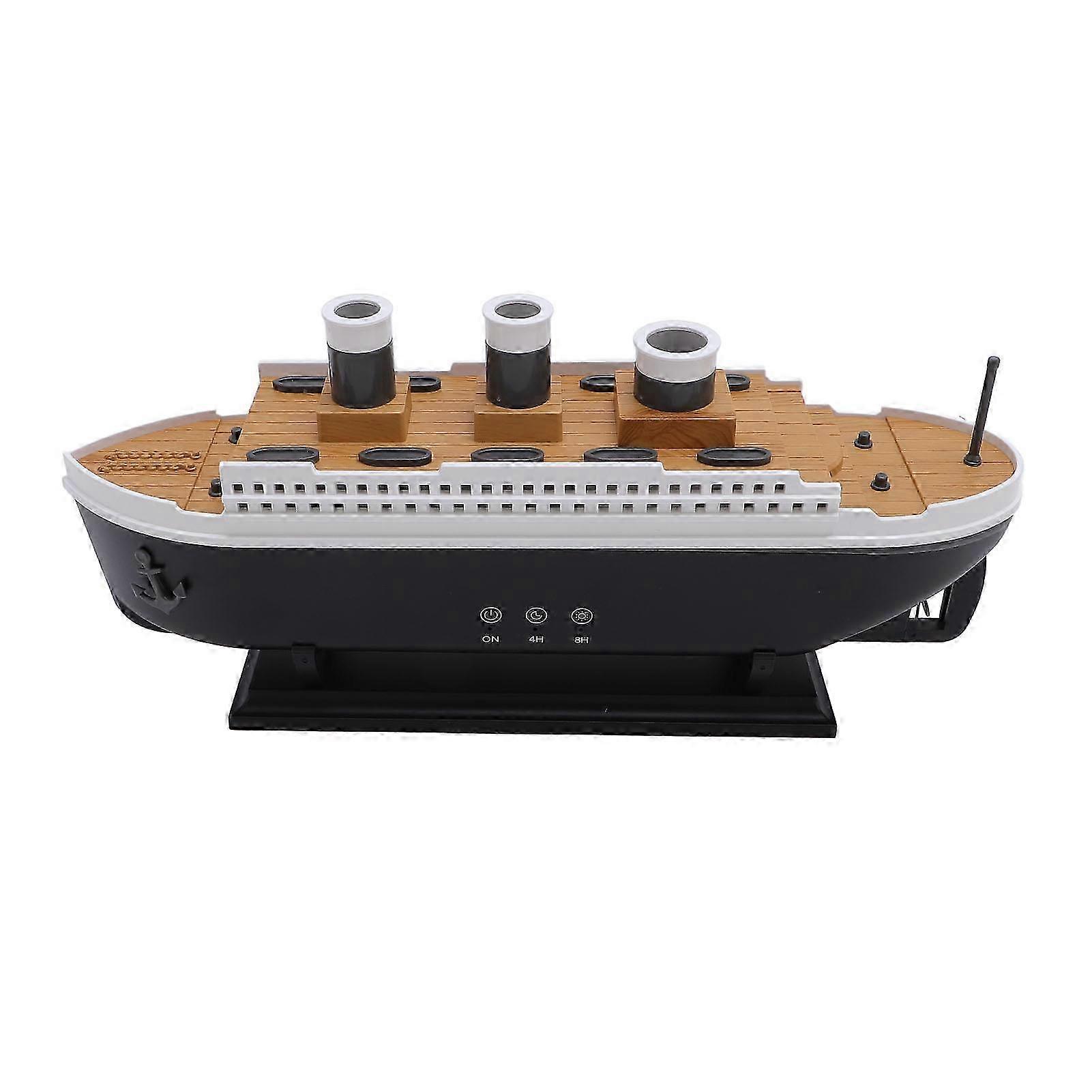 EU Plug 250ml Retro Ship Aromatherapy Diffuser with Remote