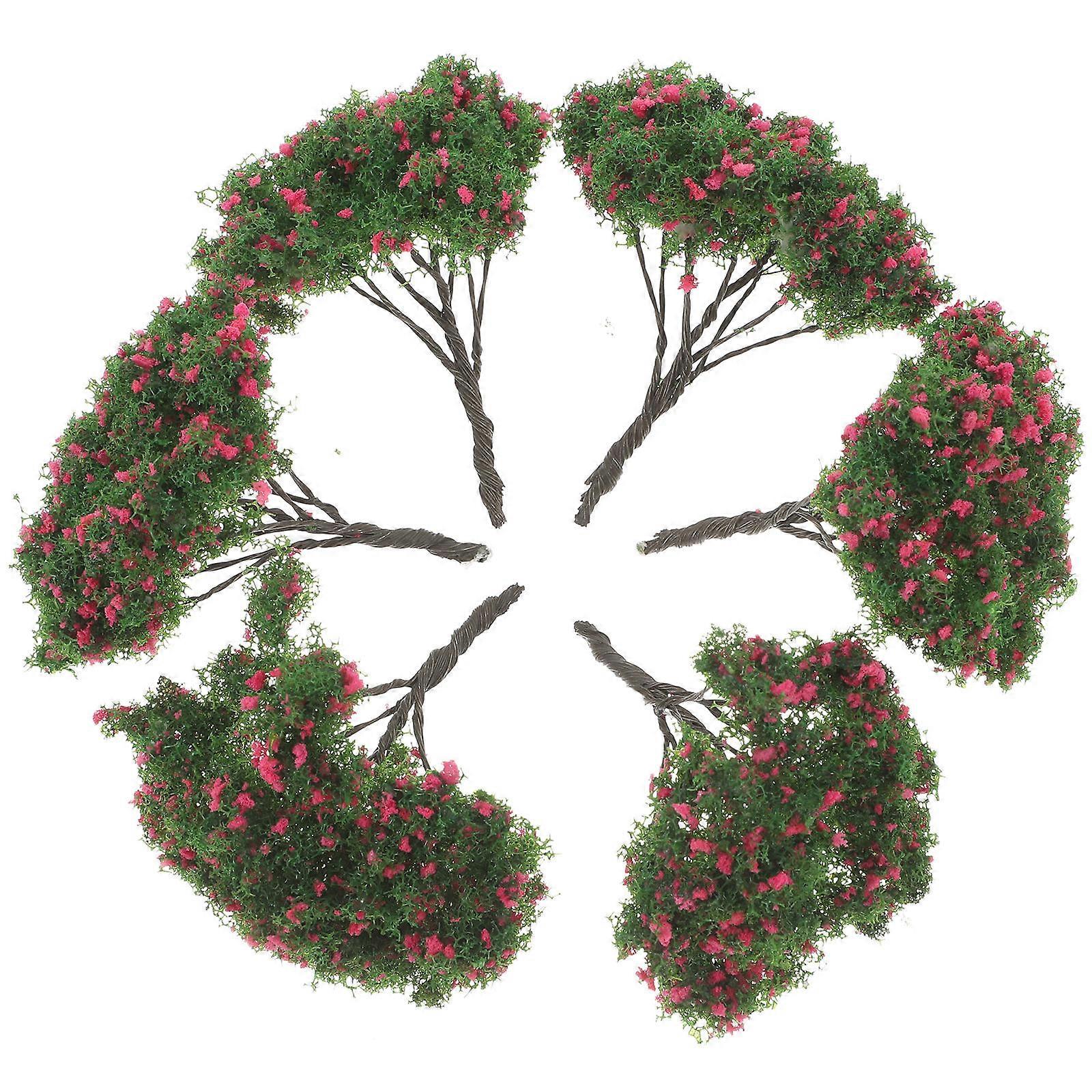 Multicolor Miniature Tree Model for Sand Table Decoration with 10Pcs Set