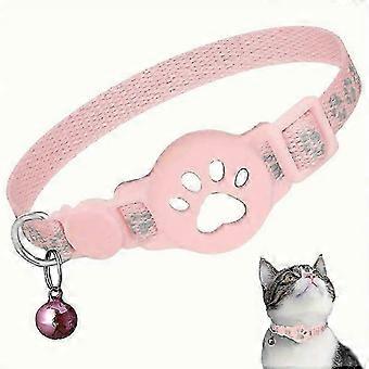 Cat Tracker for Airtag & Androids, No Monthly Fee GPS Location Tracker for Cats, Reflective & Waterproof Collar with Safety Buckle_Esz3