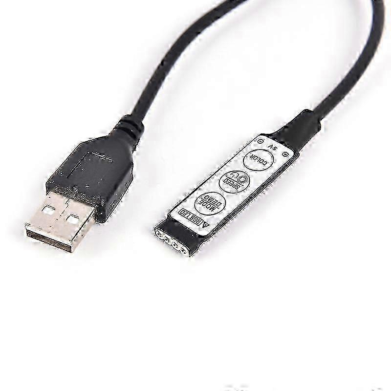 DC 5V USB LED Strip Light Controller 3 Key 4 Pin RGB LED Controller
