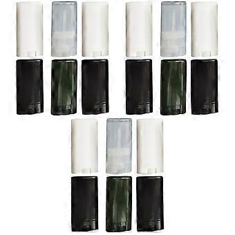 Lip Balm Containers Empty Tubes for Deodorant Holders 18Pcs Assorted Color