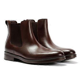 Cole Haan Newmark Grand Leather Chelsea-laarzen voor heren in kastanjebruin