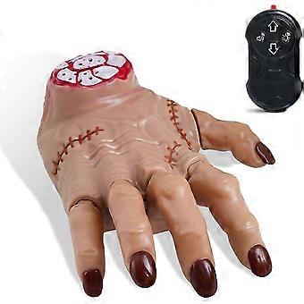 RC Crawling Hand Toy, Remote Control Halloween Decoration with Lights, Music and Moving Fingers b2