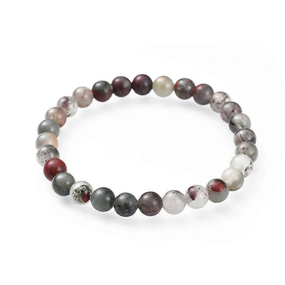 15pcs  Bloodstone Stretch Bracelets 2 inch(5.2cm)
