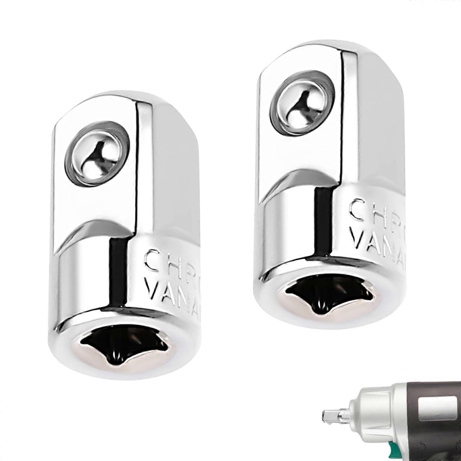 Dopsleutel verloopadapter set 1/4" naar 1/2" 2 stuks