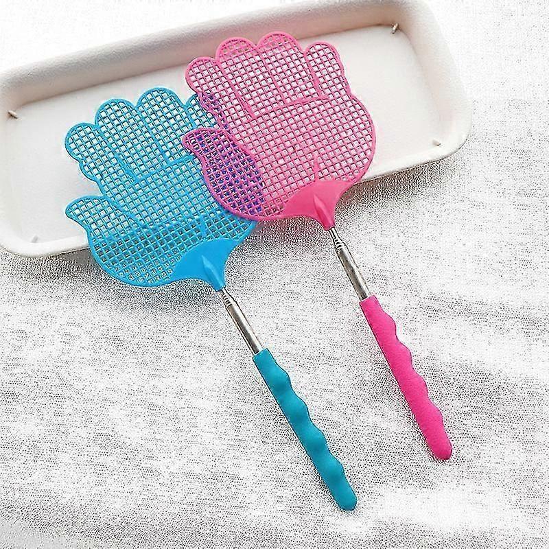2-Pack Retractable Fly Swatters - Random Colors, Kitchen Pest Control