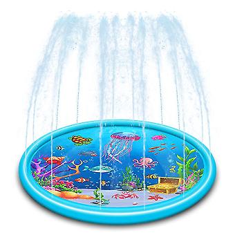 Children's Outdoor Game Pad, Inflatable Water Spray Mat, Summer Law...