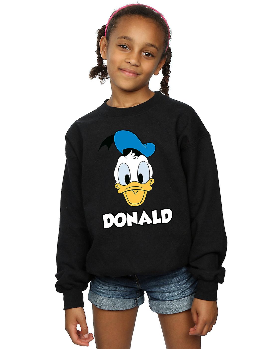 ディズニー女の子ドナルド ・ ダック顔トレーナー