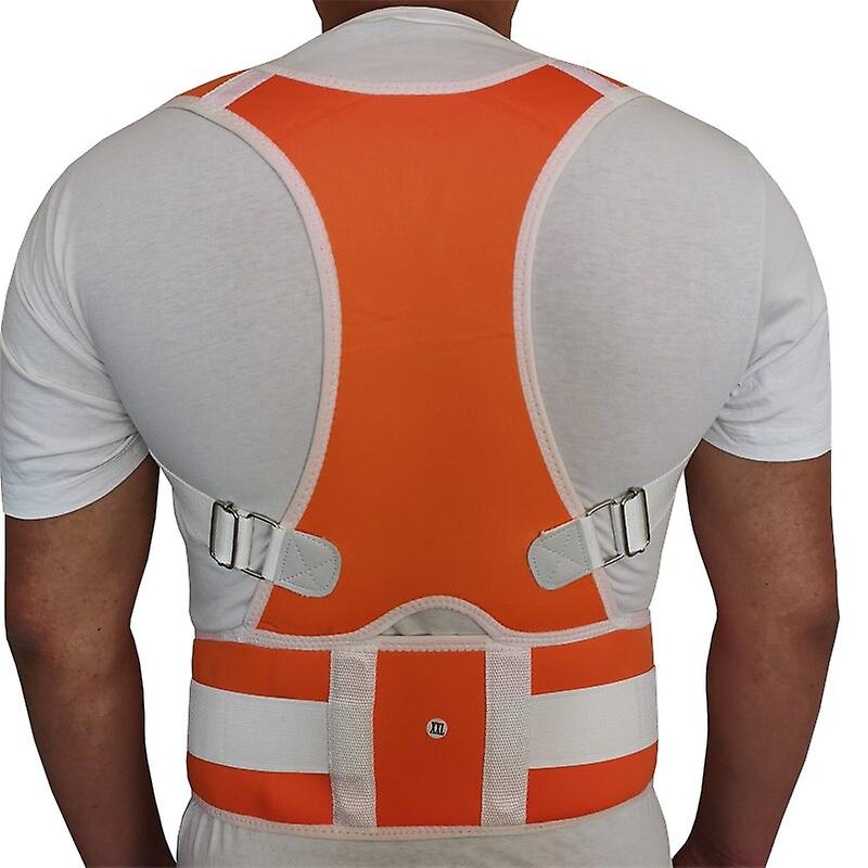 Posture Corrector Back Support Shoulder Adjustable Back Brace Posture Correction Spine Men Women Postural Corrector-orange