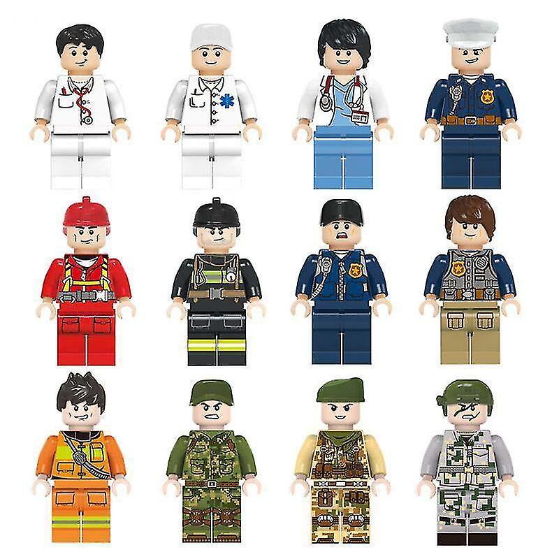 F1803 City town Building Block Vehicles Bricks Figures