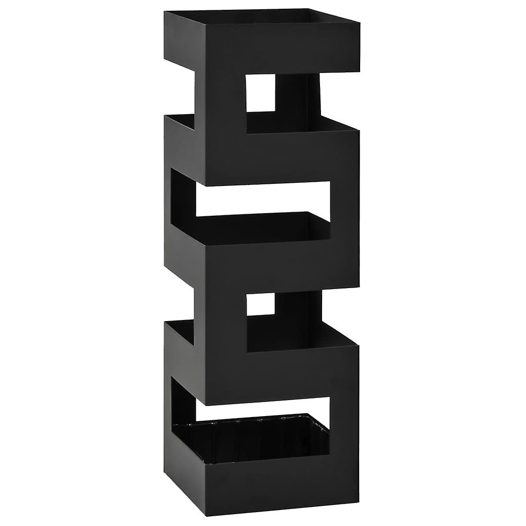 Regenschirmständer Stahl Schwarz