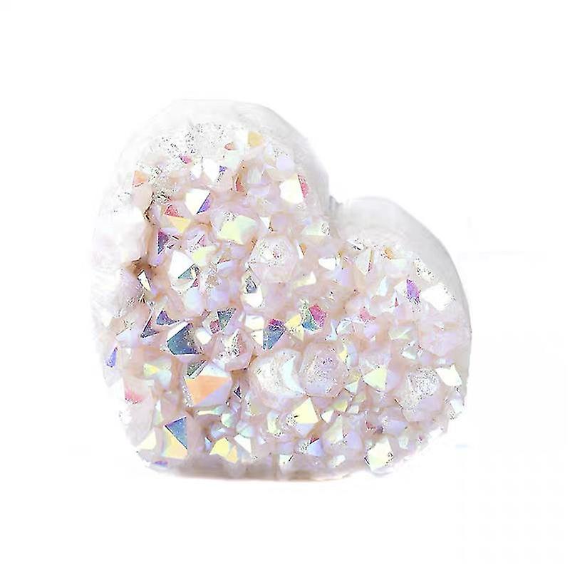 Natural White Love Shape Cluster Block 5-6cm