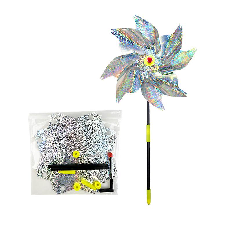 6 Pack, Reflective Bird Repellent Windmill