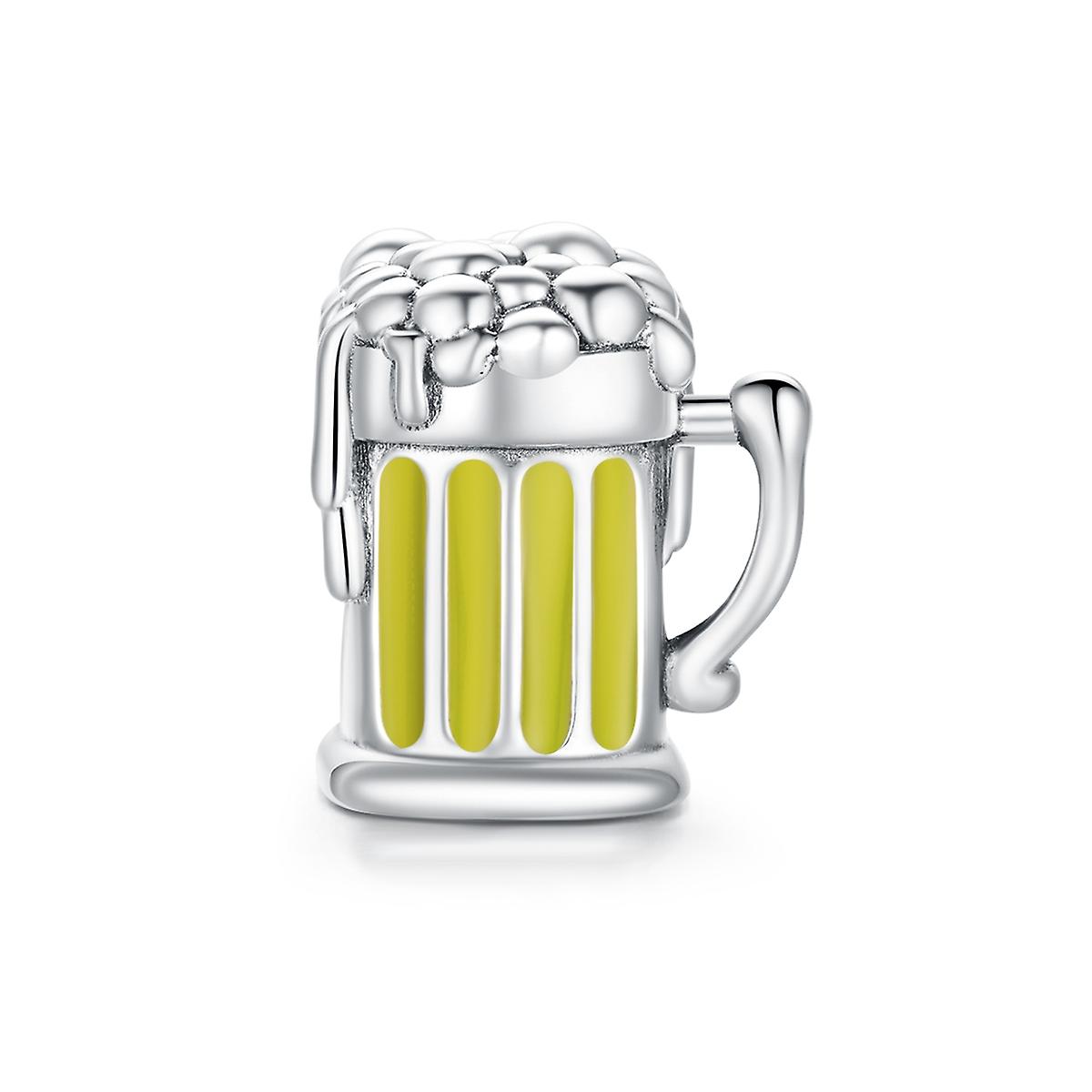 S925 Sterling Silver Beer Mug Beads