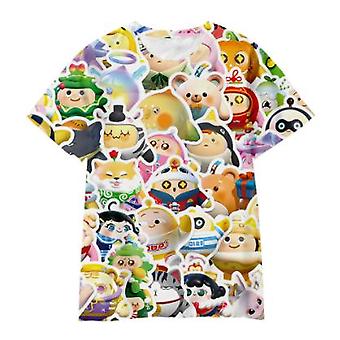 Cartoon Anime Short Sleeved Tops Egg Party Fashion T-shirts For