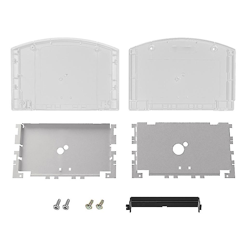 Cartridge Cassette Housing Replacement Cover Case Shell Compatible With N64 With Screws Kit