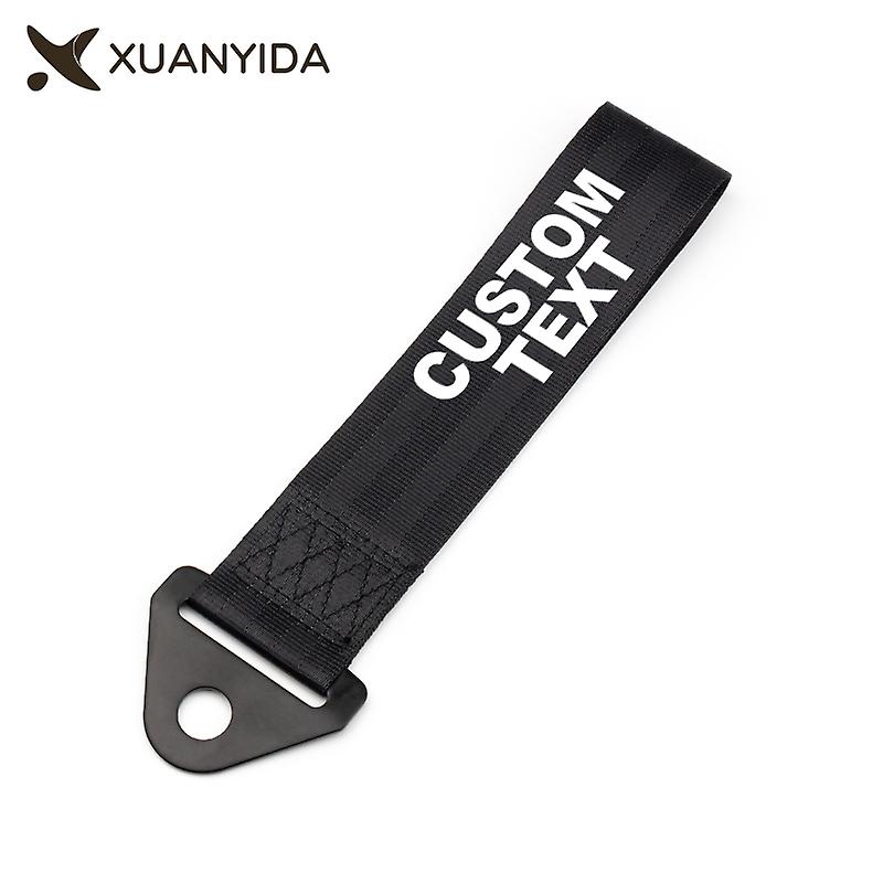 Personal Customization Towing Rope High Strength Trailer Tow Ropes Racing Car Tow Eye Strap Custom Text Style Accessories
