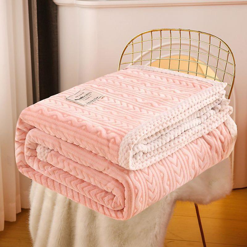 Super Soft Throw Blanket Premium Silky Flannel Fleece Leaves Pattern Lightweight Bed Blanket All Season Use (150*200cm)