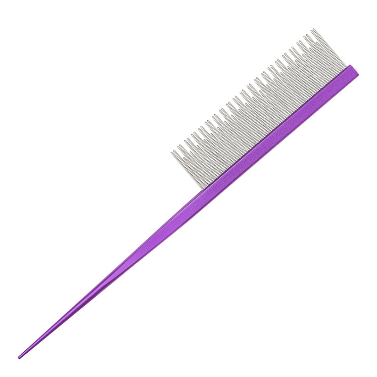 Pet Grooming Comb Rounded Teeth Tangles Removing Tip Tail Design Dual-use Long and Short Teeth Pet H
