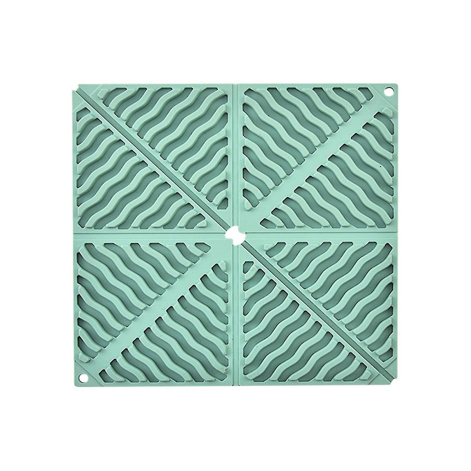 Square Silicone Placemat Foldable Heat-resistant Non-slip Table Pad For Home